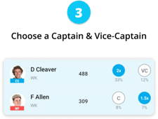 Choose a Captain & Vice-Captain